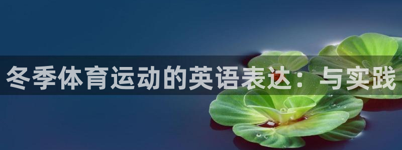 冬季体育运动的英语表达：与实践