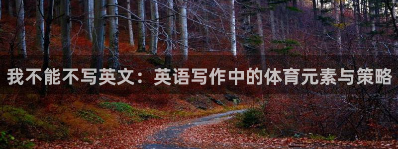 我不能不写英文：英语写作中的体育元素与策略